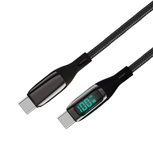 USB C to C 100W Cable with Power Display